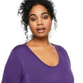 thumbnail image 4 of George Women's Plus Scoop Neckline Tee, 4 of 6