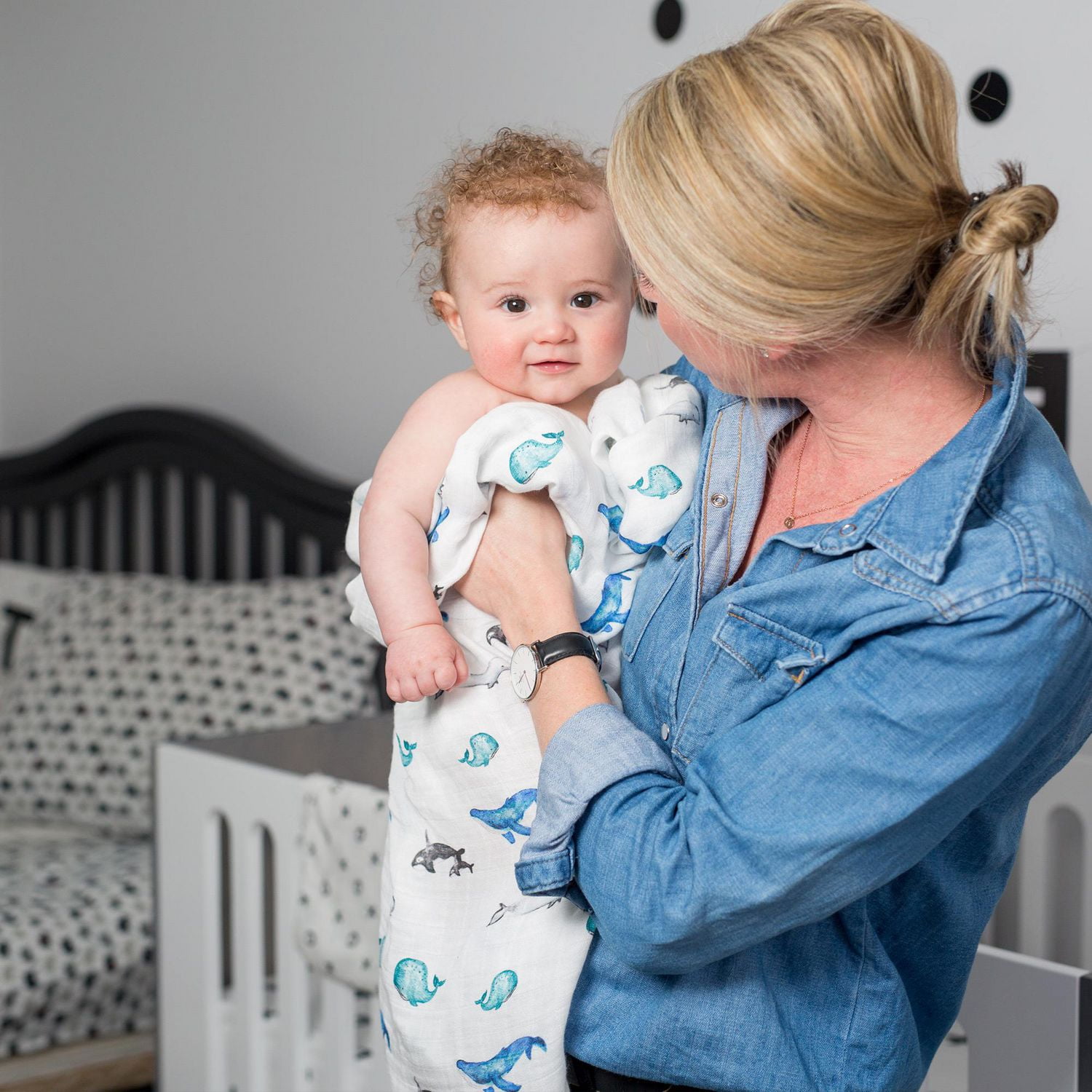 Lulujo sale bamboo swaddle