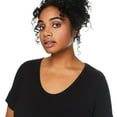 thumbnail image 4 of George Women's Plus Scoop Neckline Tee, 4 of 6