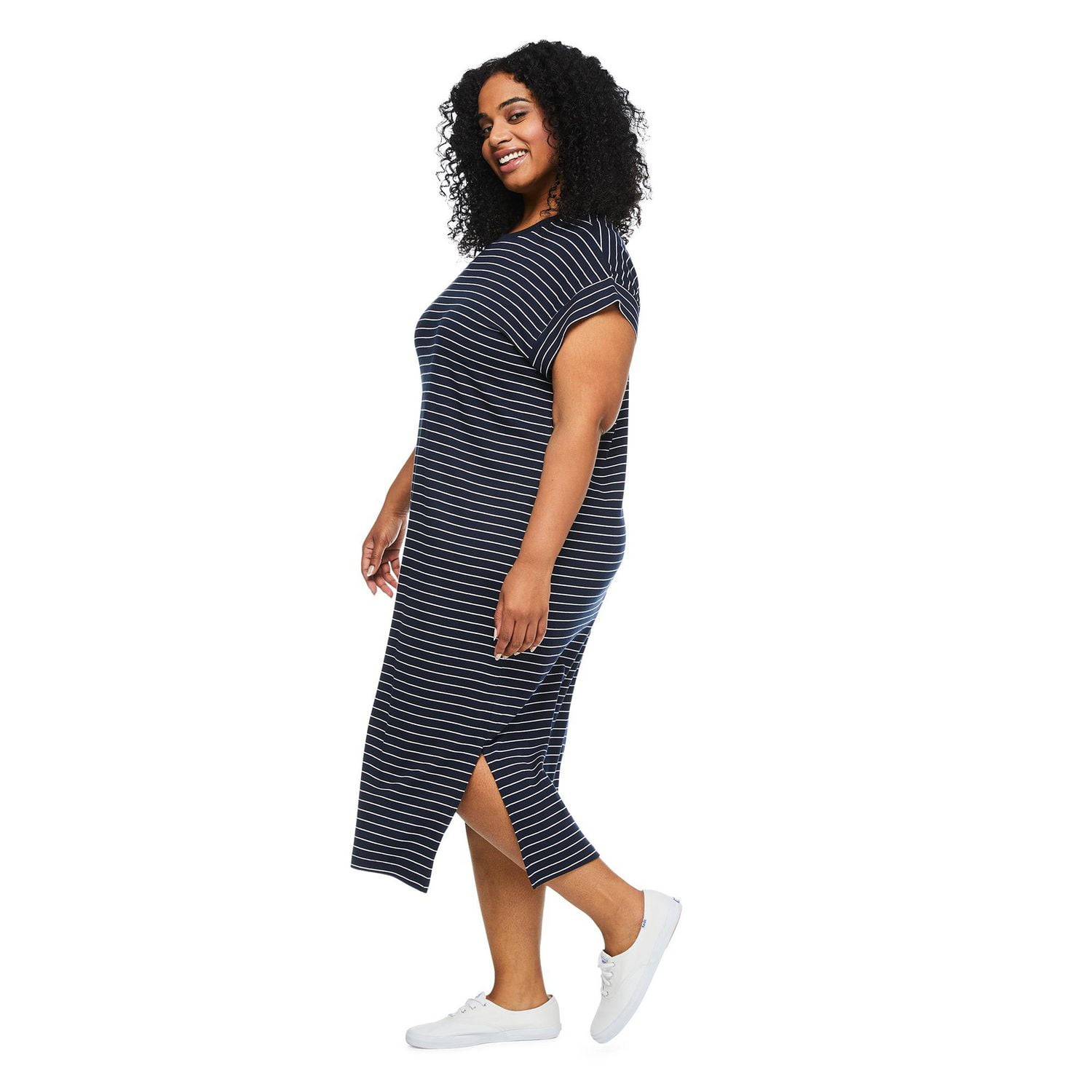 George Women's Plus T-Shirt Midi Dress