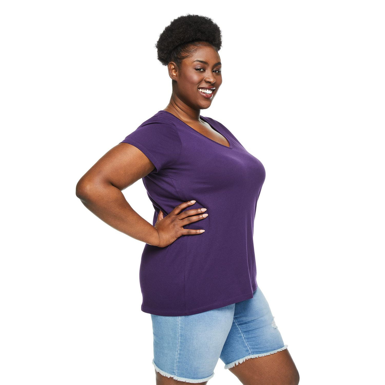 George Women's Plus V-Neckline Tee