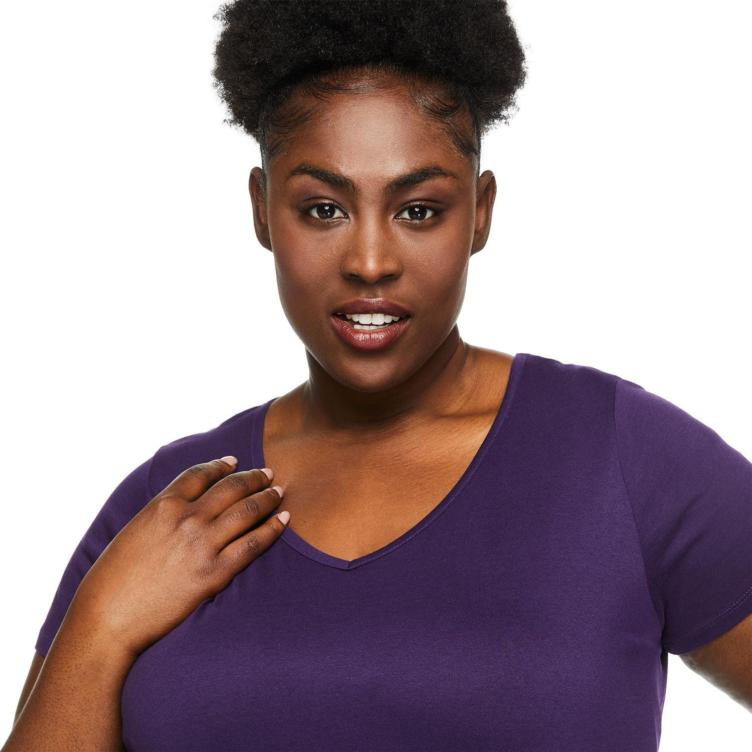 T-shirt avec encolure en V George Plus pour femmes