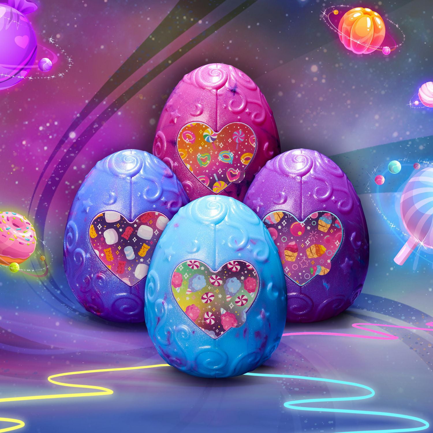 Hatchimals Pixies, Cosmic Candy Pixie with 2 Accessories and Exclusive  CollEGGtible (Styles May Vary) 