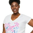 thumbnail image 4 of George Women's Plus V-Neckline Tee, 4 of 6