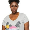 thumbnail image 4 of George Women's Plus V-Neckline Tee, 4 of 6