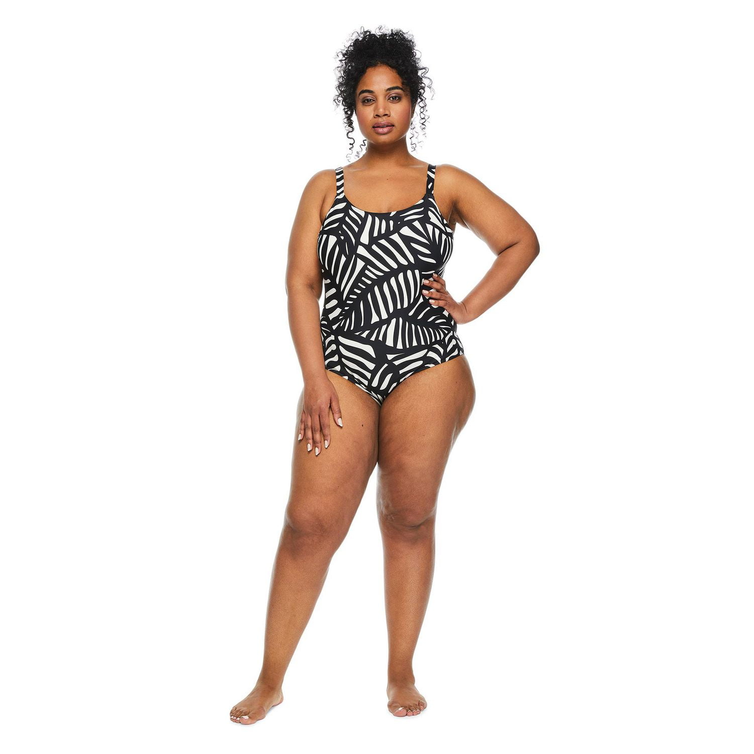 George Women's Plus Swimsuit 1-Piece, Sizes 1X-3X