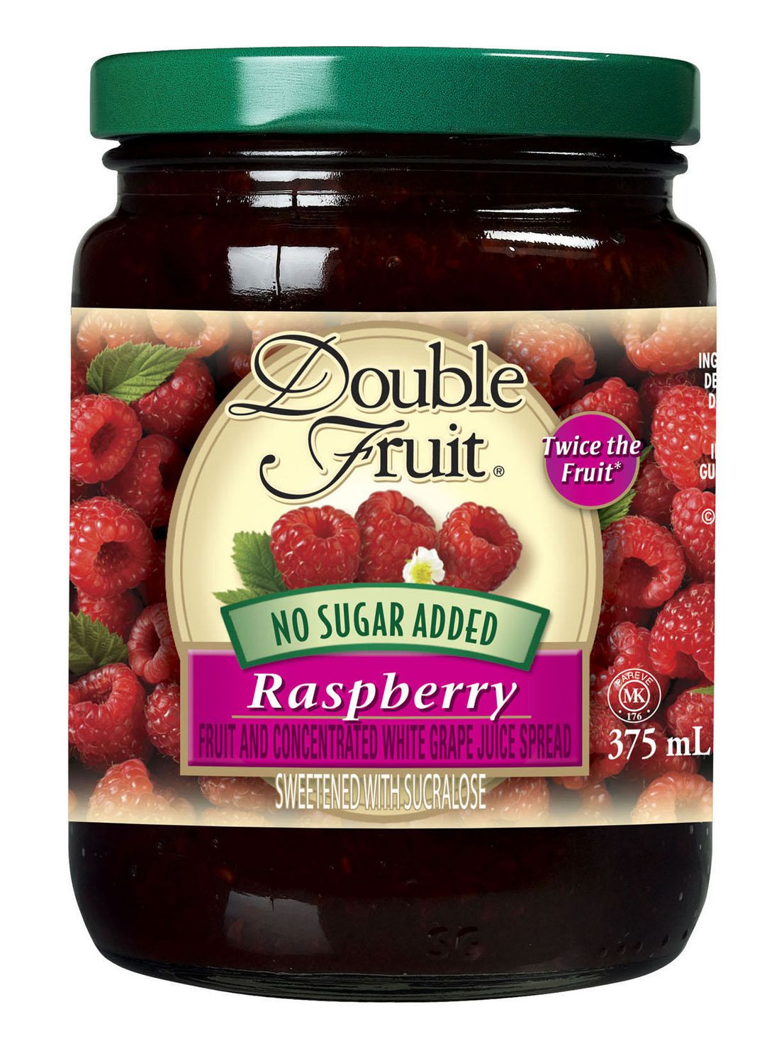 Double Fruit No Sugar Added Raspberry Spread 375mL Walmart Canada