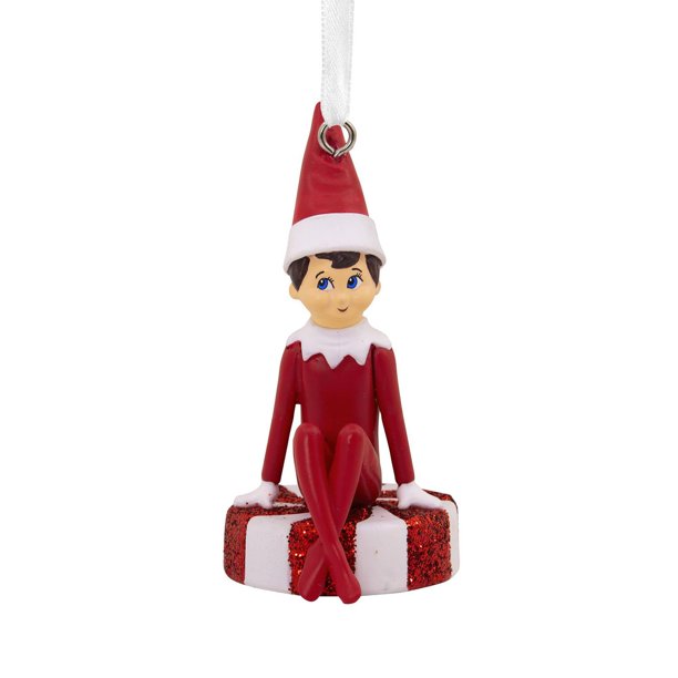 Hallmark Christmas Ornament (Elf on the Shelf Scout Elf Sitting on