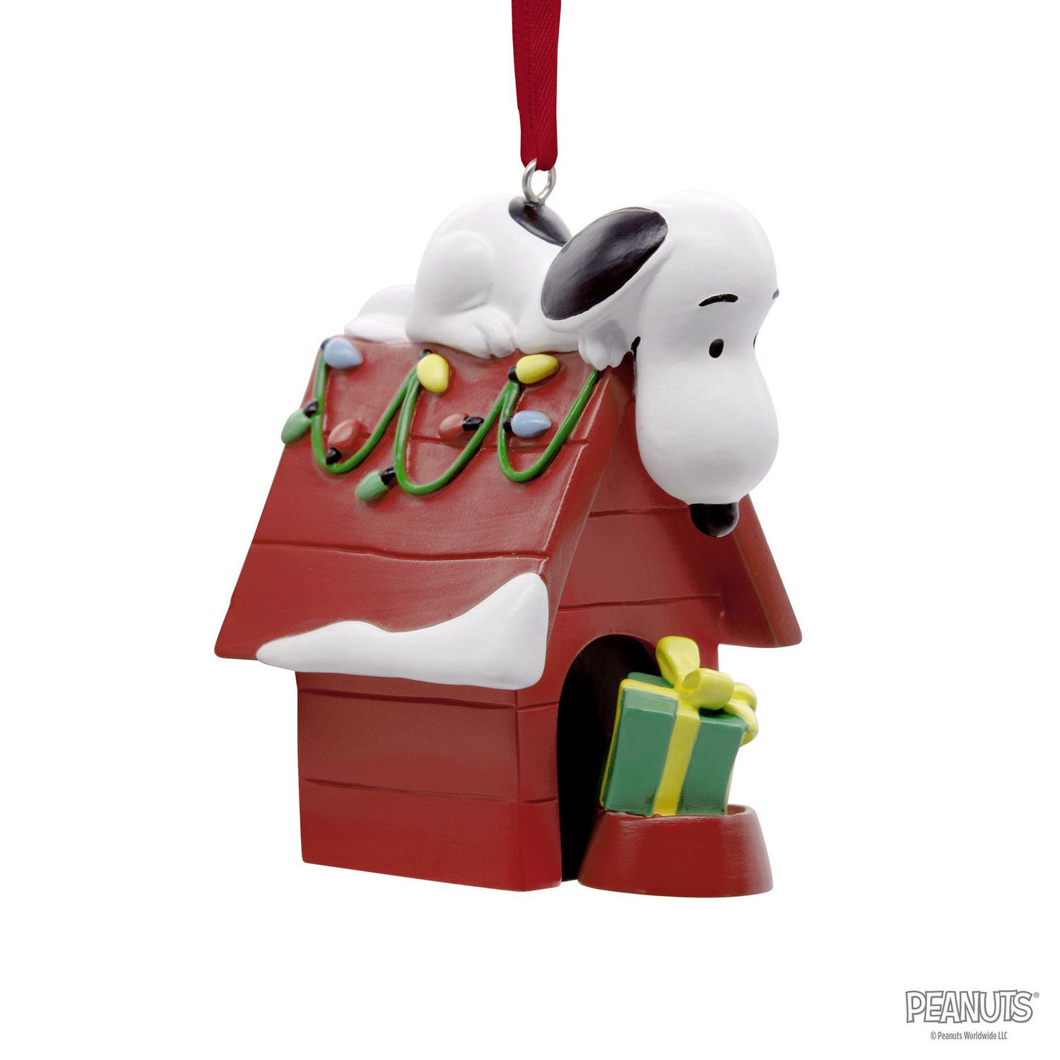 Hallmark Christmas Ornament (Peanuts Snoopy on Holiday Doghouse)