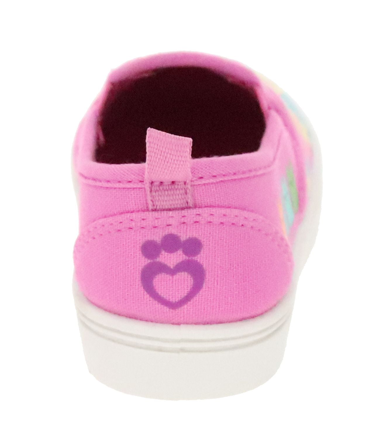 Girls pink canvas shoes best sale