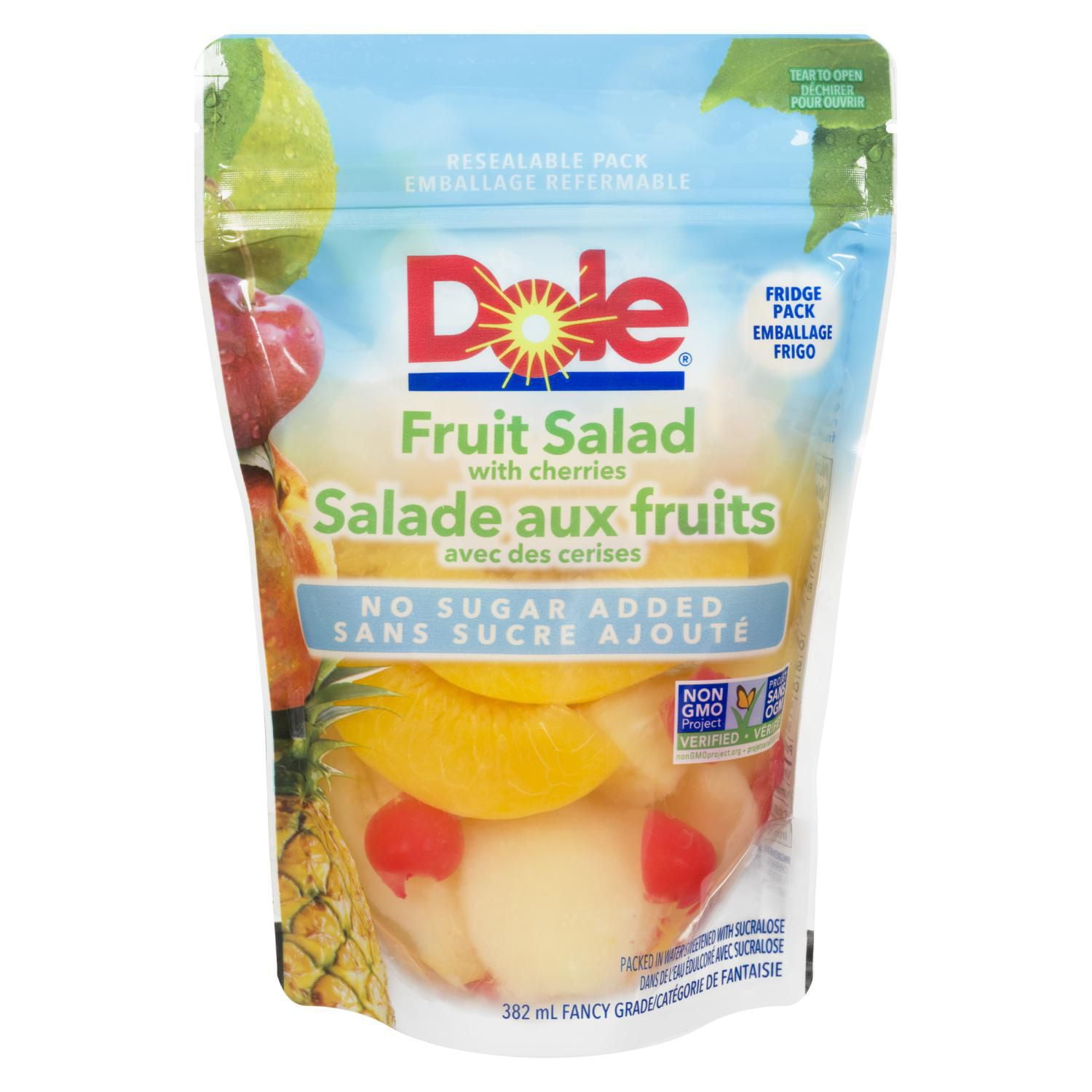 Dole Fruit Cocktail with Cherries No Suger Added Walmart Canada