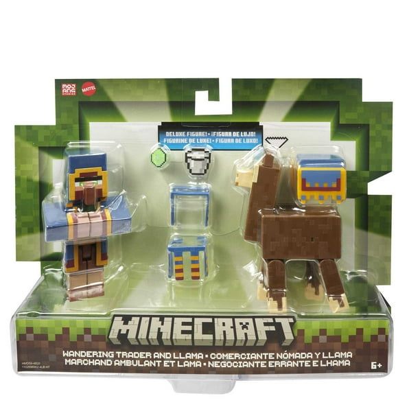 Minecraft Coffret 2 Figurines Trade Llama Créer-Un-Bloc 