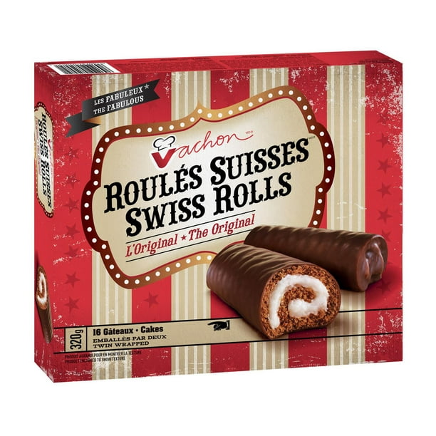 Gâteaux Roulés suisses L’Original de VACHON au chocolat avec garniture à la crème