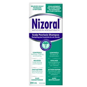 Nizoral Scalp Psoriasis Shampooing, Force maximale, pour adultes, pour tous les types de cheveux