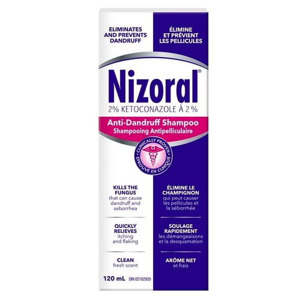 Nizoral Ketoconazole 2 Percent Anti-dandruff and Itchy Scalp Shampoo, 120 ml