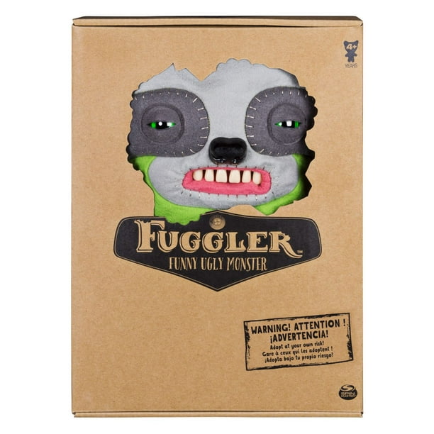 Fuggler - Monstre moche et marrant, Créature en peluche de luxe de 30,48 cm  avec des dents, Lil' Demon (bleu).