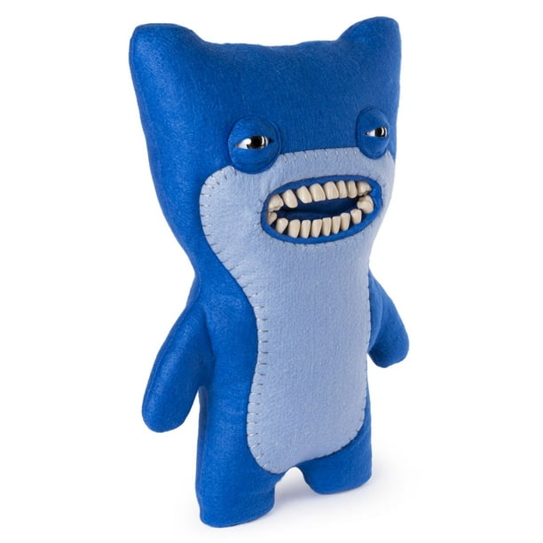 Fuggler – Monstre moche et marrant, Créature en peluche de luxe de 30,48 cm  avec des dents, Awkward Bear (bleu), à partir de 4 ans 