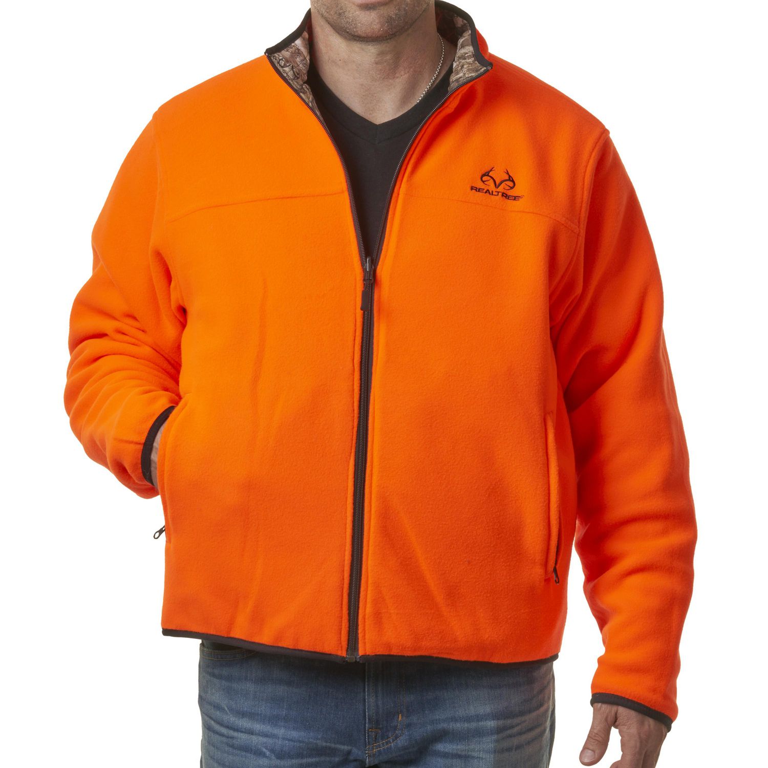 Realtree Edge Men's Reversible Jacket - Blaze Orange, Sizes M-2XL