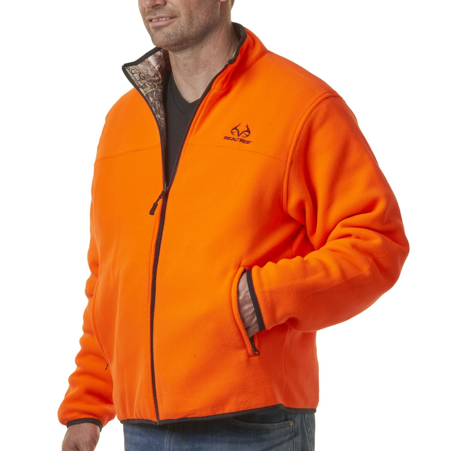 Realtree Edge Men's Reversible Jacket - Blaze Orange 