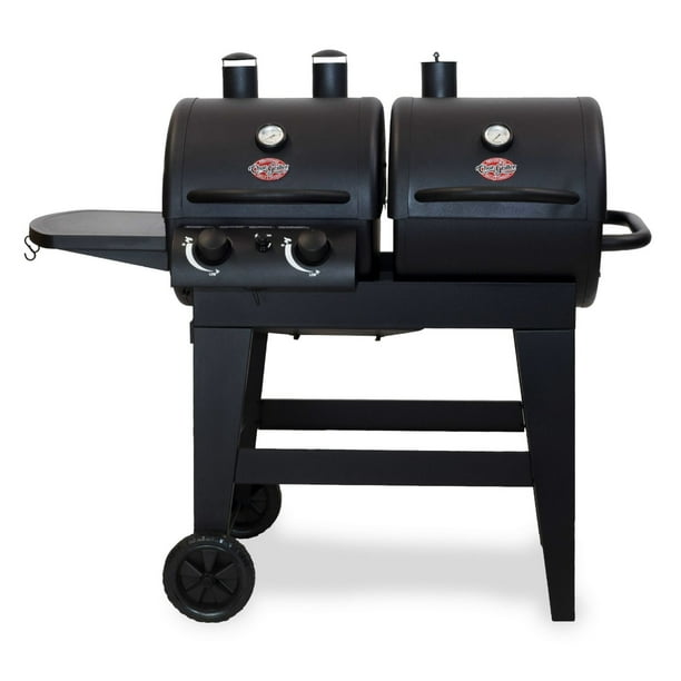 Barbecue Char-Griller à 2 brûleurs au propane et au charbon de bois