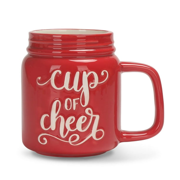 Tasse-pot Mason « Cup of Cheer (Tasse d'acclamations) » Holiday time