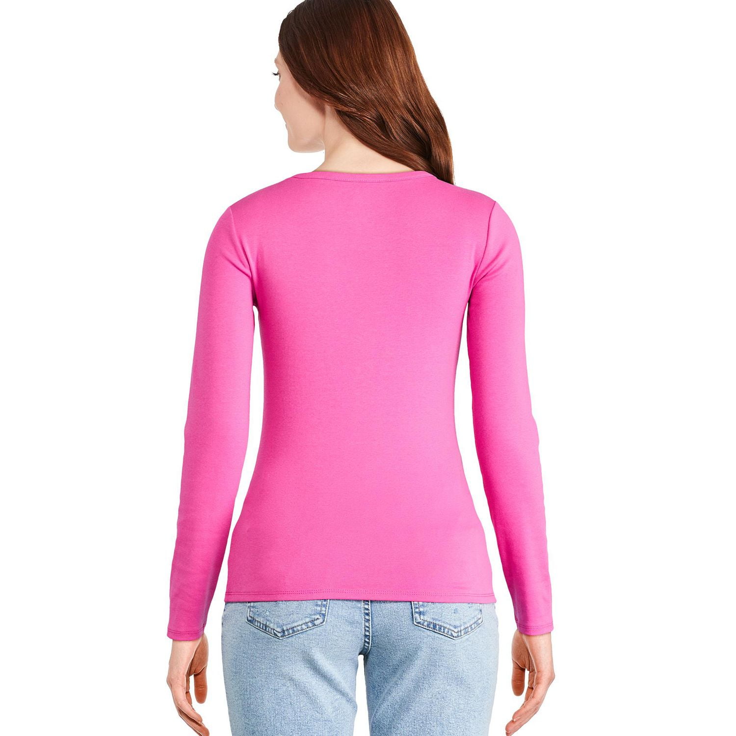 George Women's Slim Rib Long Sleeve Tee