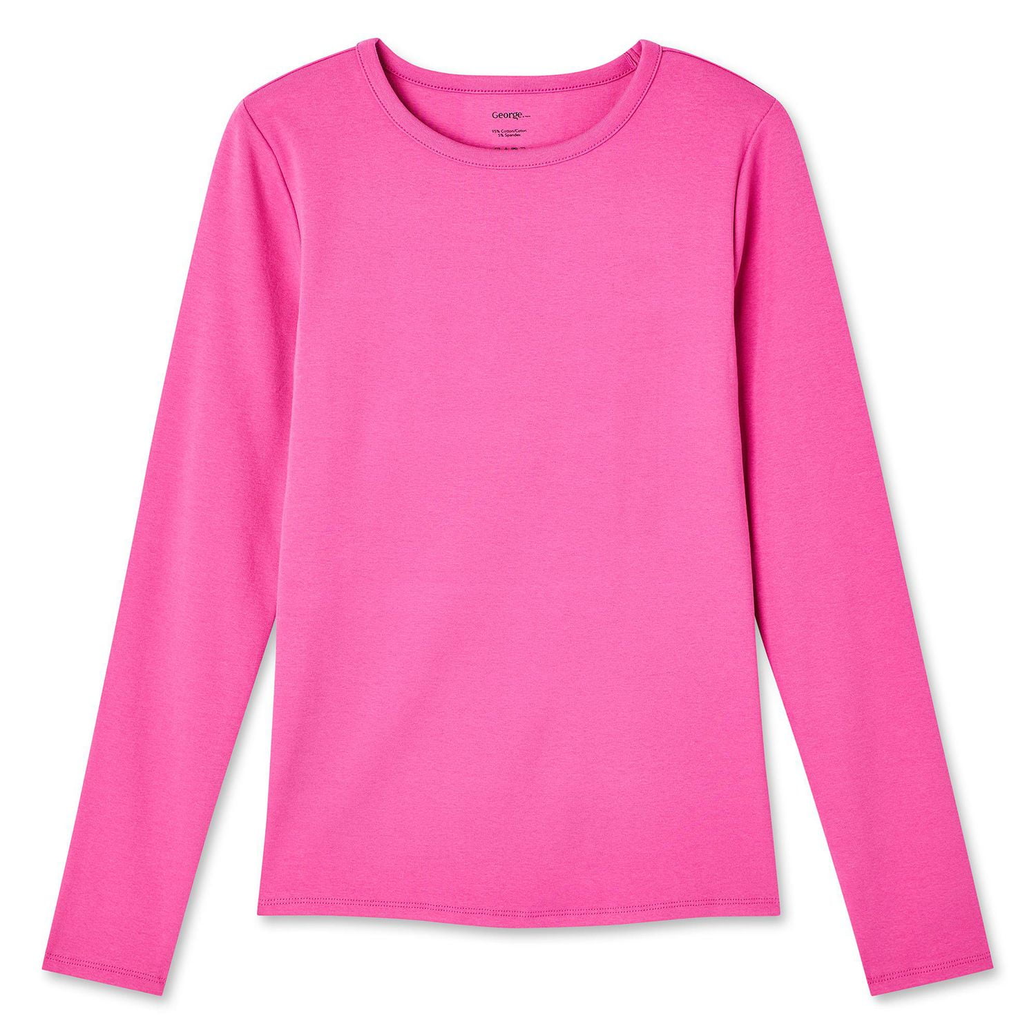 George Women's Slim Rib Long Sleeve Tee