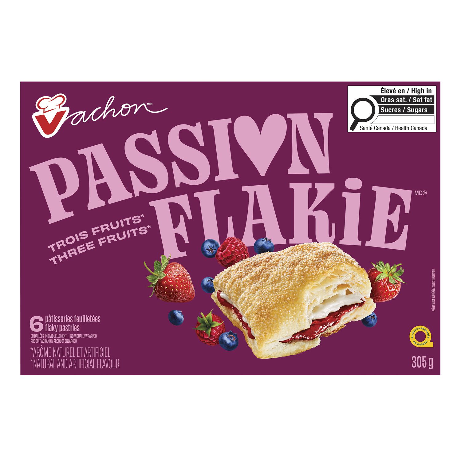 Vachon® Passion Flakie® Three Fruits Flaky Pastries