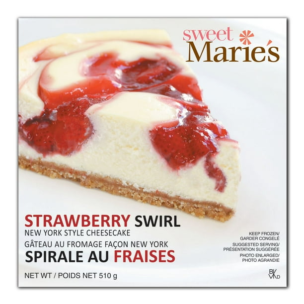 Gateau au fromage facon new york spirale Sweet Marie's aux fraises