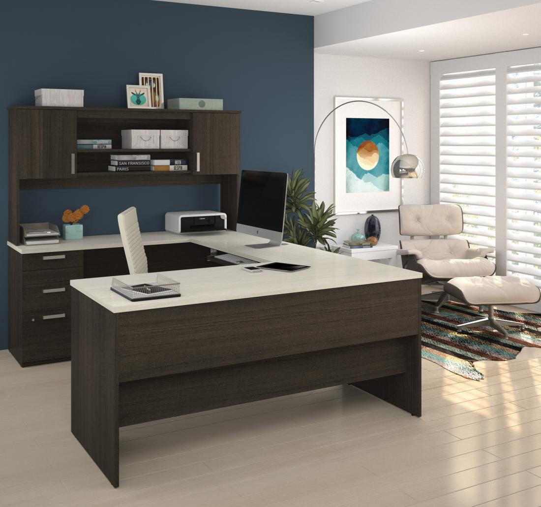 Bestar Ridgeley U Shaped Desk Walmart Canada