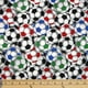 Tissu au mètre en coton Fabric Creations à motif des packed soccer balls – image 1 sur 1