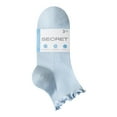 thumbnail image 2 of SECRET® Ladies Socks Ruffle Quarter 3pr, 2 of 2