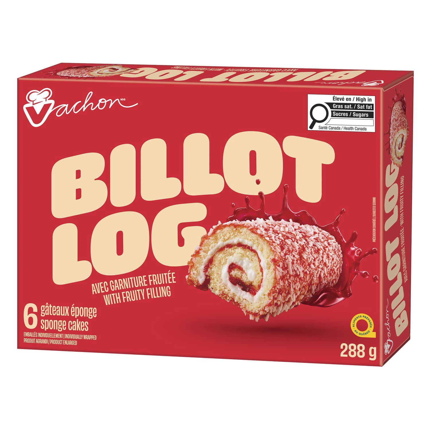 thumbnail image 4 of Gâteaux éponge roulés Billot à la gelée de Vachonᴹᴰ, 4 of 6