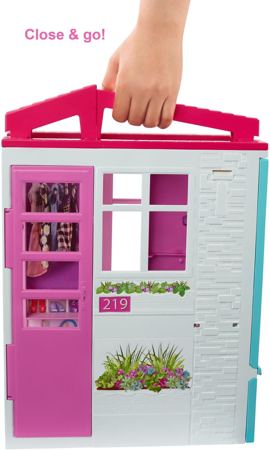 Barbie Close Go Fully Furnished Kitchen Bedroom Bathroom Pool Playset Walmart