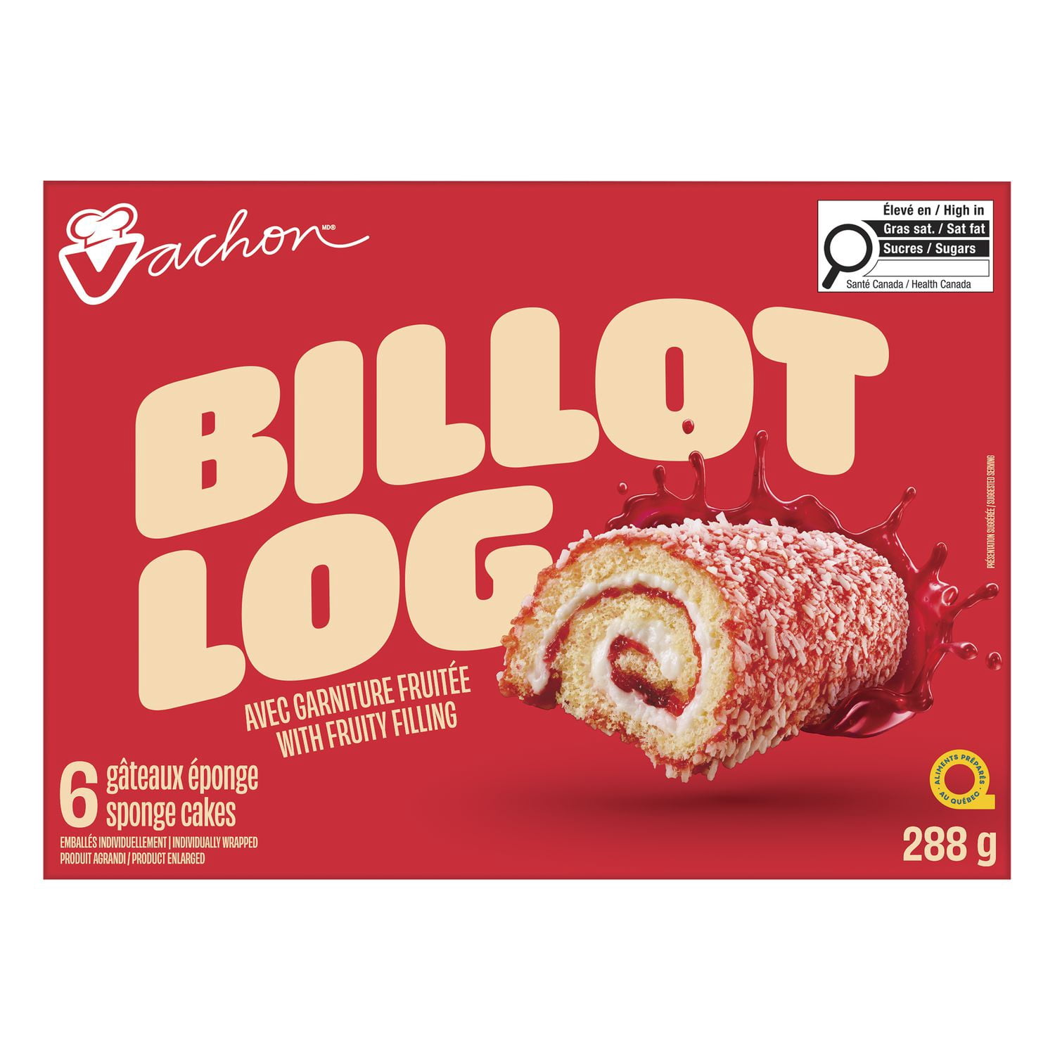 Vachon® Jelly Log Rolled Sponge Cakes