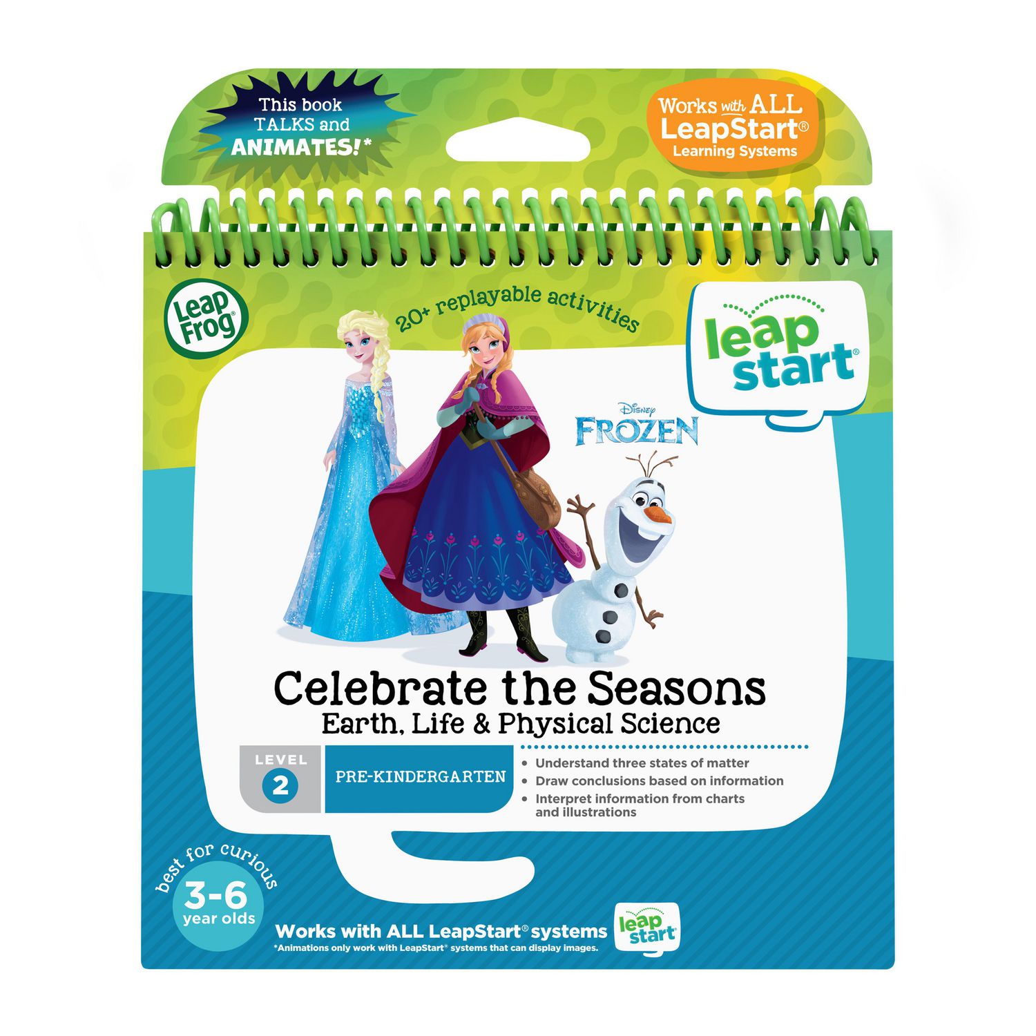 LeapFrog LeapStart 3D Pre-K Activity Book (Level 2): Frozen