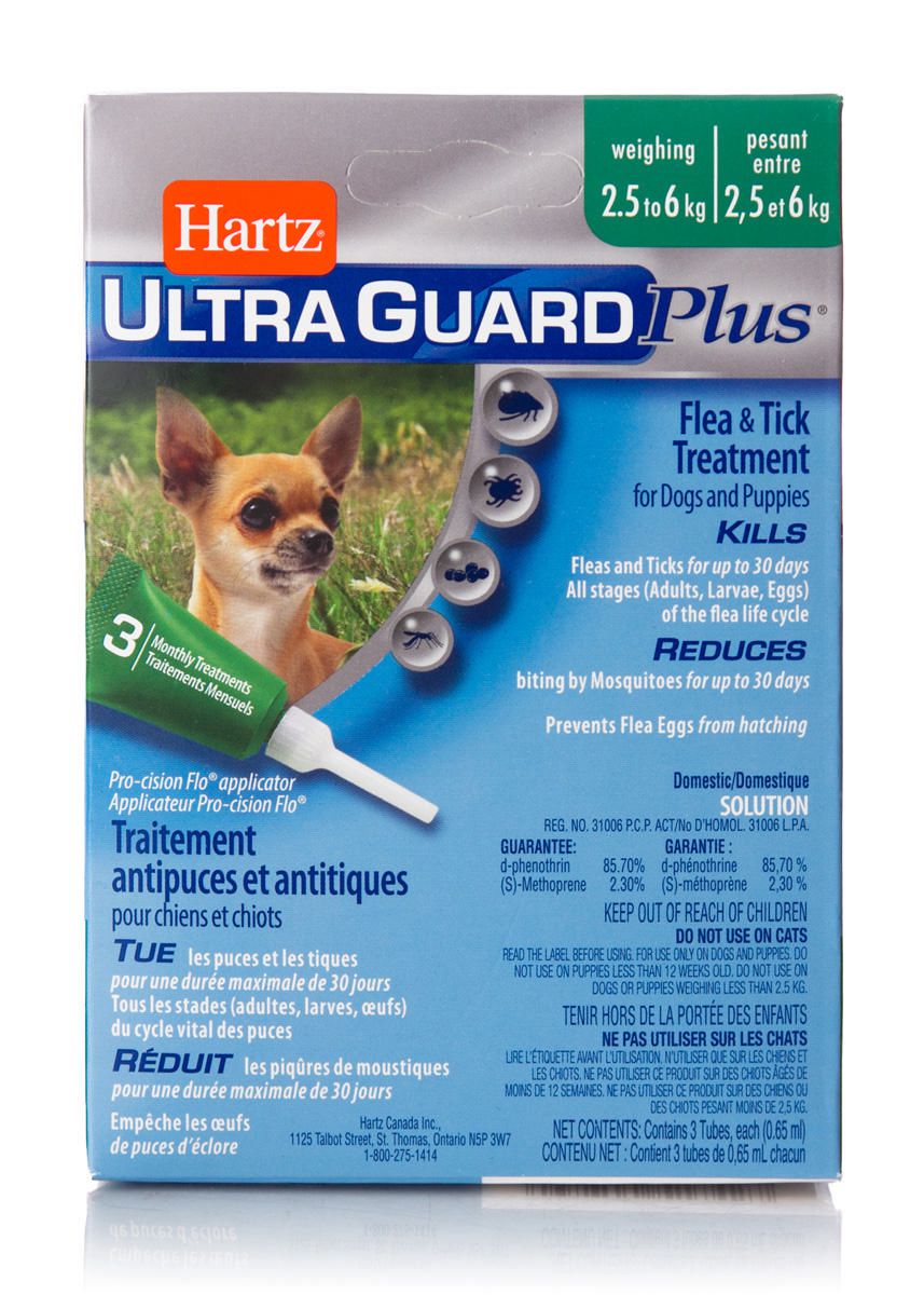 Hartz Ultraguard plus Flea & Tick Treatment for Dogs And Puppies 2.5 to