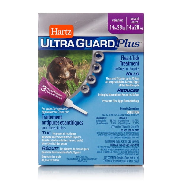 Hartz UltraGuard Plus Traitement antipuces et antitiques pour chiens et chiots