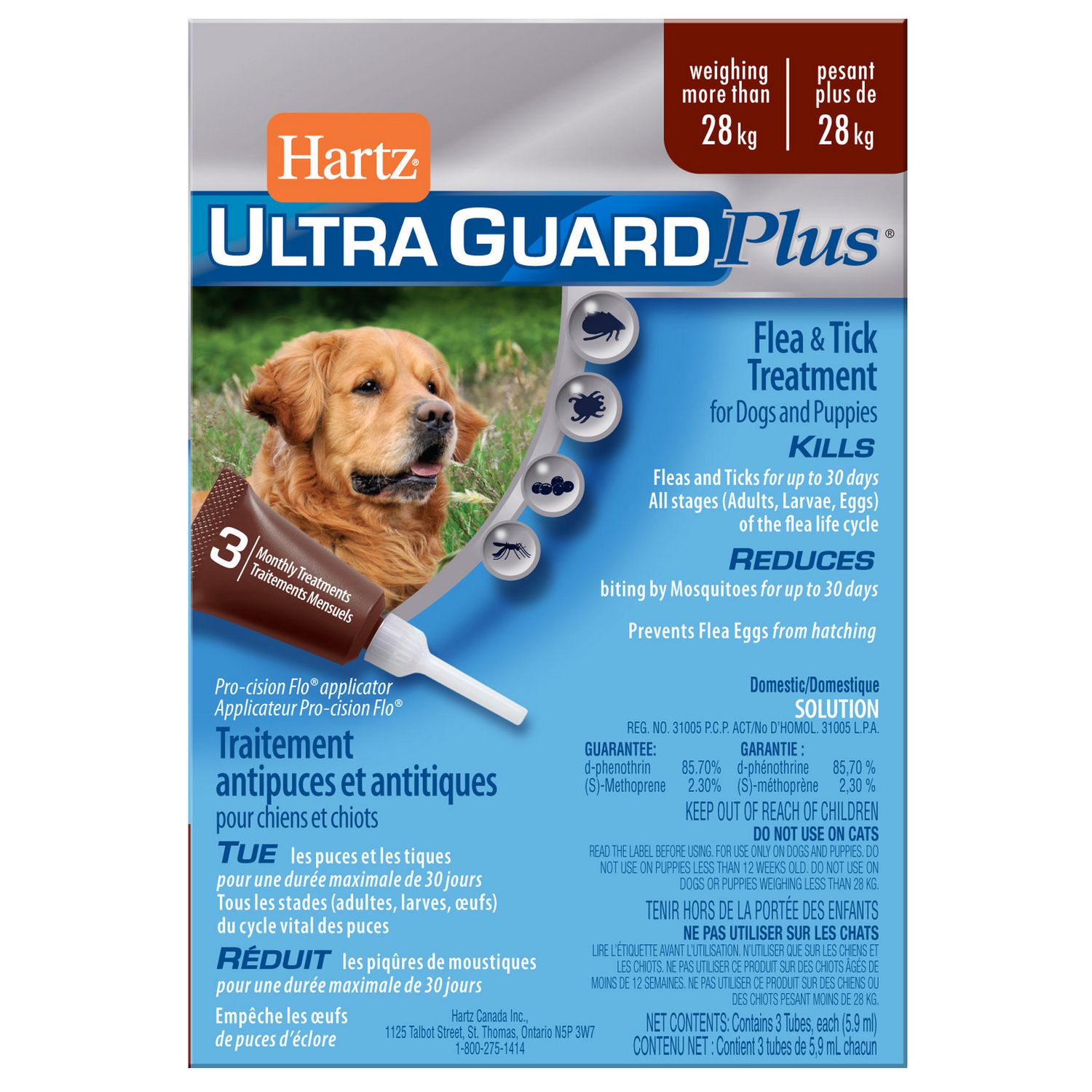 Hartz Ultra Guard plus Dogs And Puppies Flea & Tick Treatment | Walmart