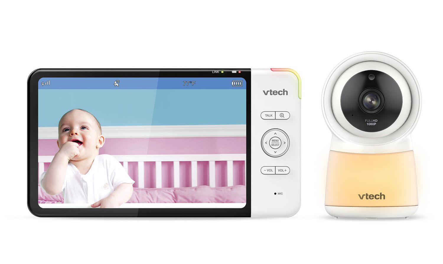 VTech VM5255-2 2 Digital Camera Video Baby Monitor With Pan Zoom and Night  Light for sale online