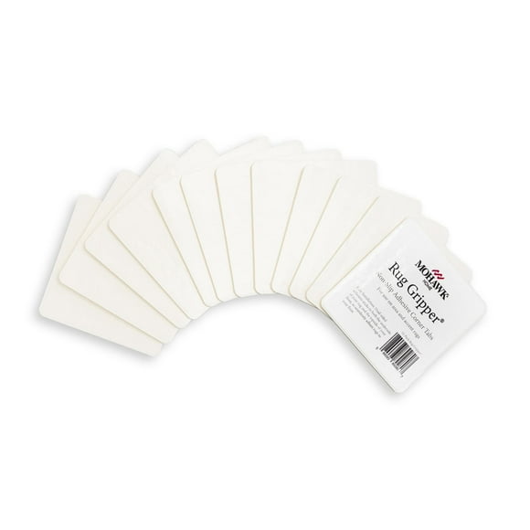 Mohawk Home Rug Corner Gripper Rug Pad, 12 Piece Set, White, 0' 4" x 0' 4"