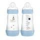 Biberon anti-coliques MAM Easy Start 260 ml (2 unités), produits essentiels pour bébé, biberons à débit moyen avec tétine en silicone, biberons pour bébé garçon – image 1 sur 9