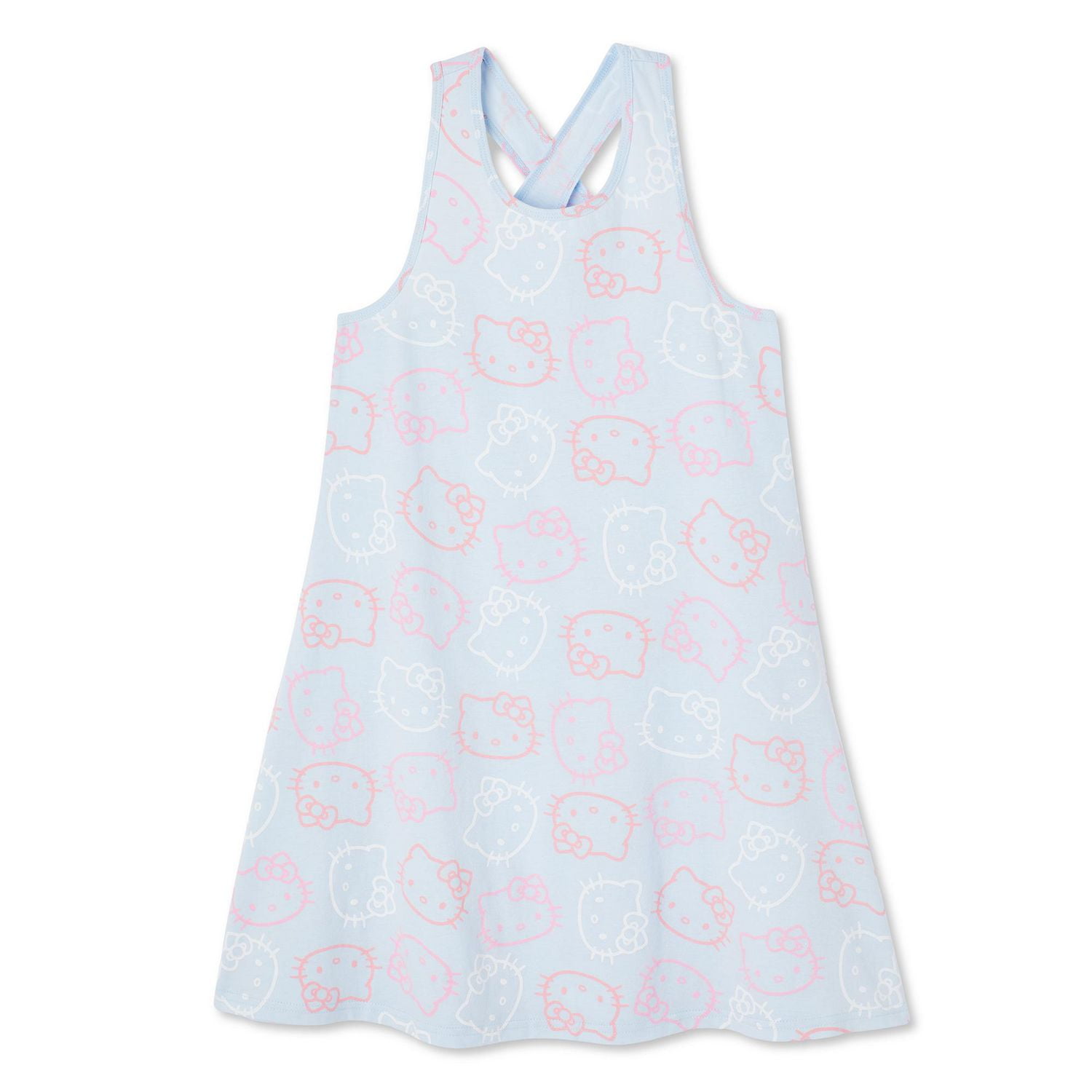 Hello Kitty Girls' Criss-Cross Back Dress