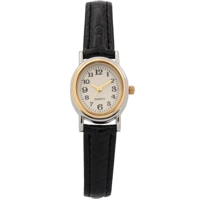 Ladies Black Strap Watch
