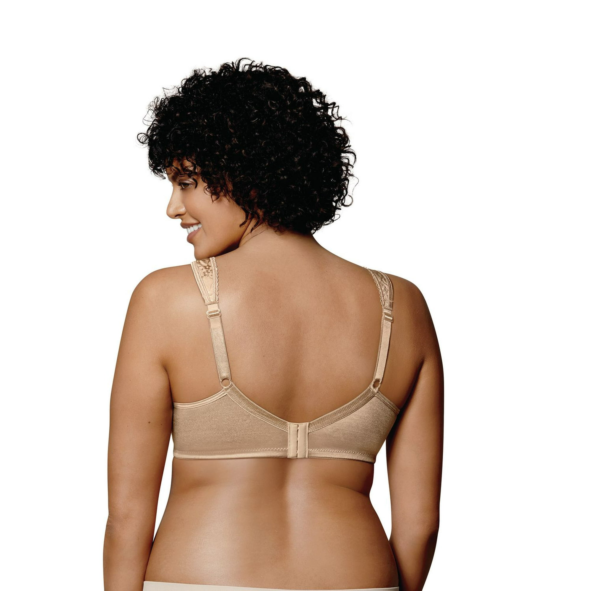 Playtex womens 18 Hour Ultimate Lift and Support Wire Free Bra, Black/Nude,  44DDD at  Women's Clothing store