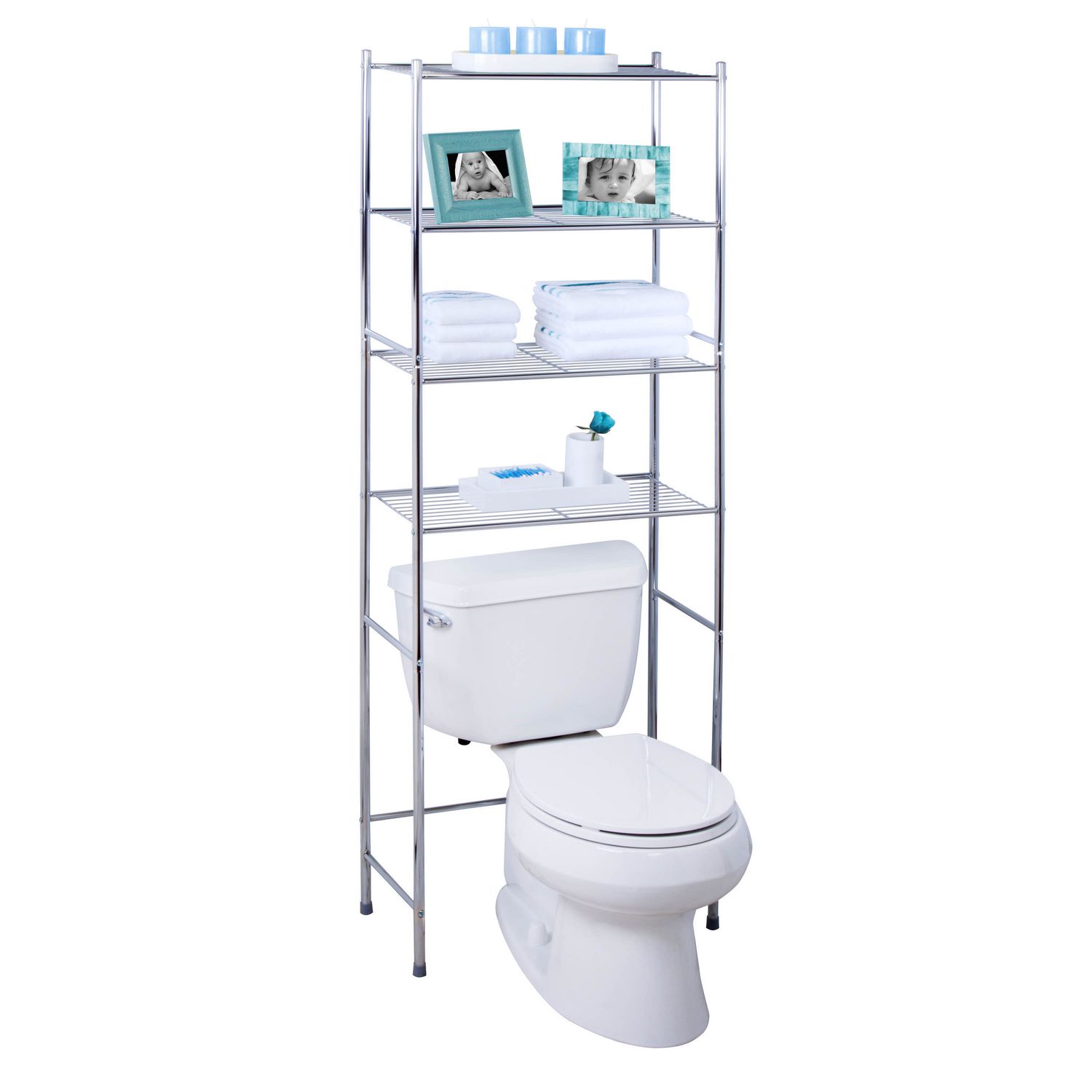 4 Tier Over The Toilet Shelving Unit, Bathroom Over The Toilet Cabinets Canada