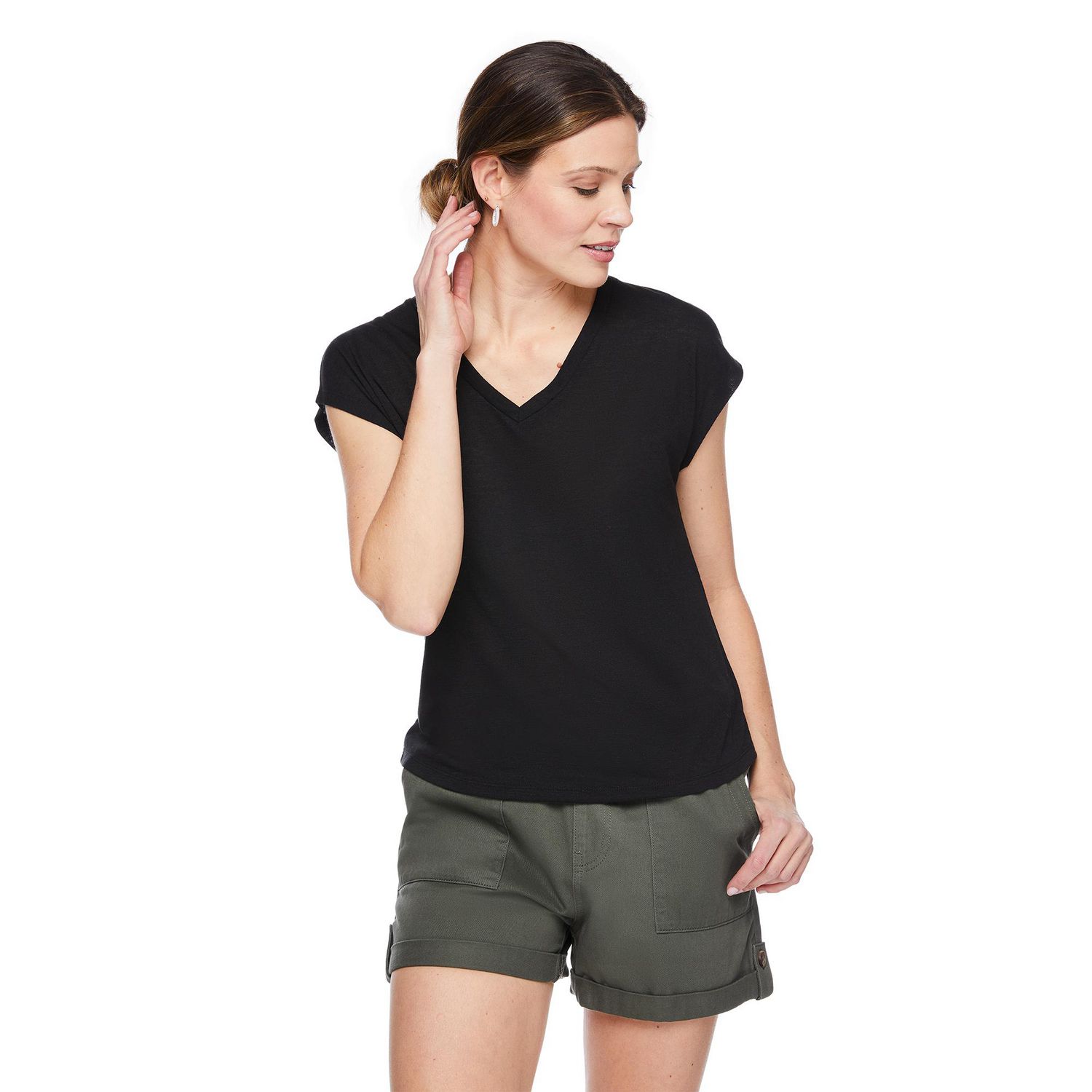 George Women's V-Neckline Dolman Tee