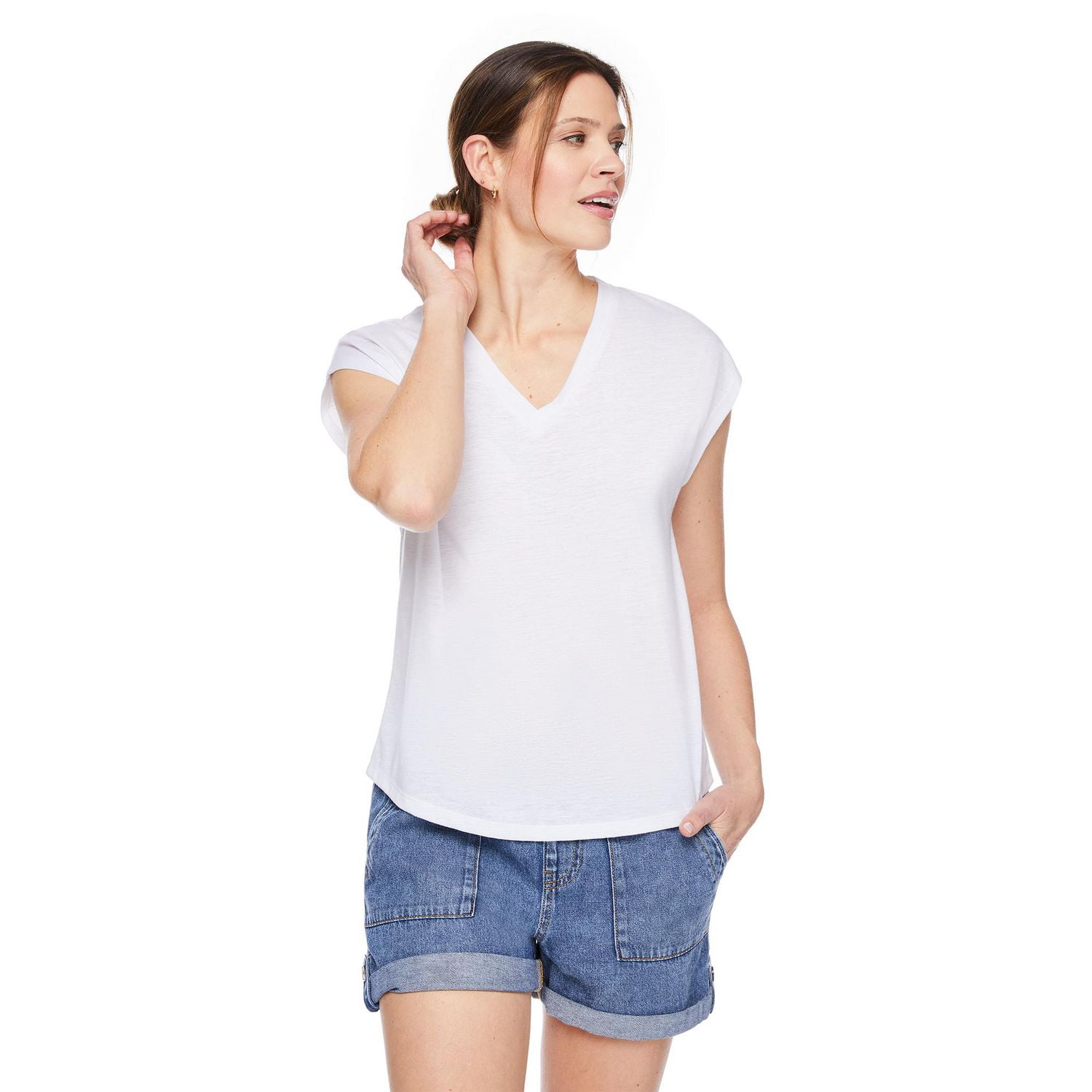 George Women's V-Neckline Dolman Tee