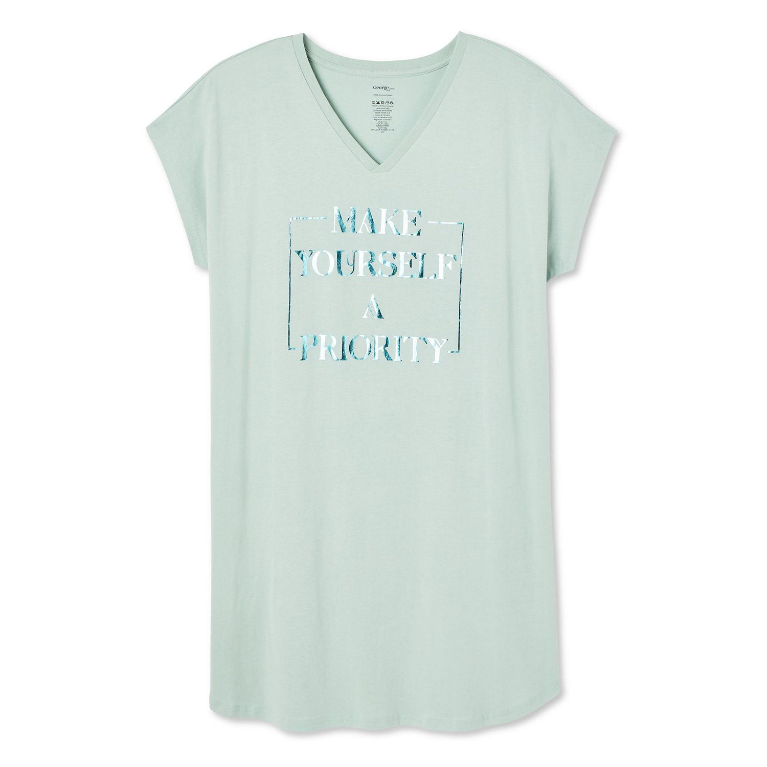 George Plus Women's V-Neckline Night Shirt