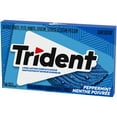 thumbnail image 4 of Trident, gomme sans sucre, saveur menthe poivrée, 14 morceaux, 4 of 5